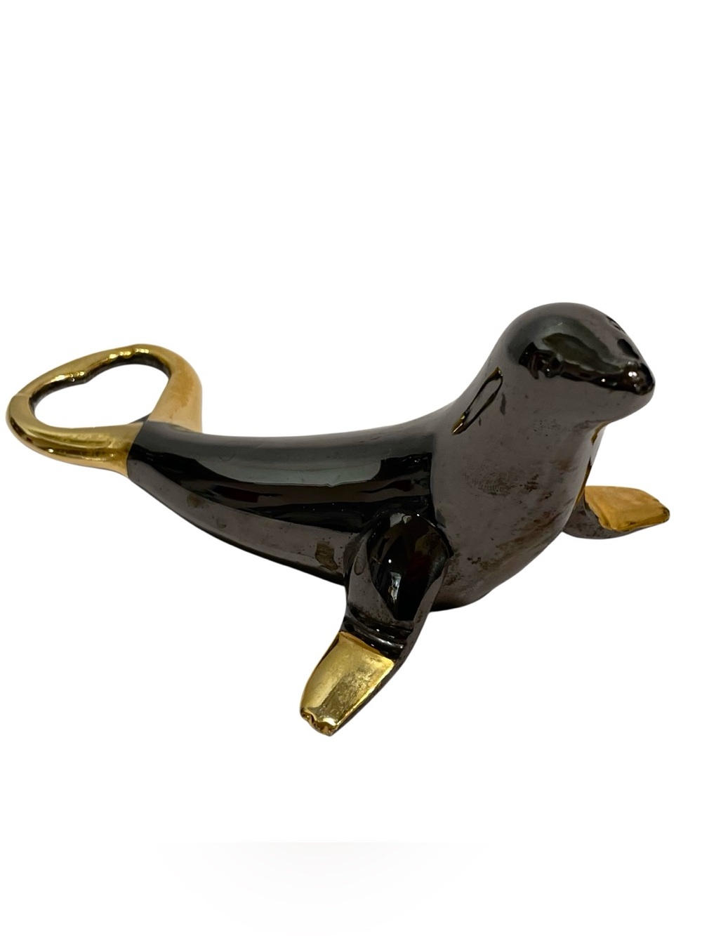 Vintage 1970s West Germany Seal Metal Bottle Opener - Scandinavian Barware